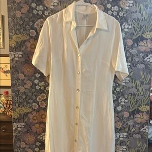 & other stories Elegant Cream Button-Down Dress